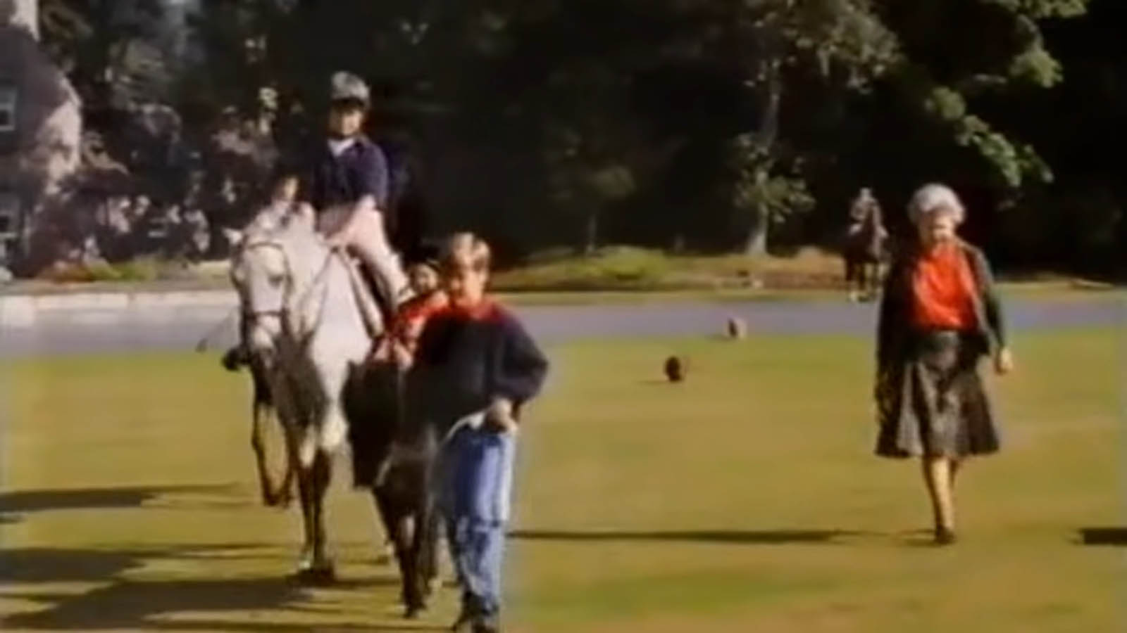 The Queen Takes Her Grandchildren Riding